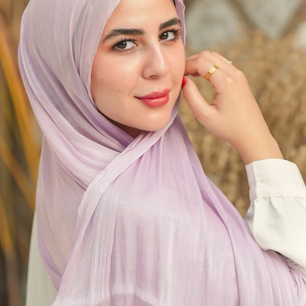 Rose Mist Organza Crinkle