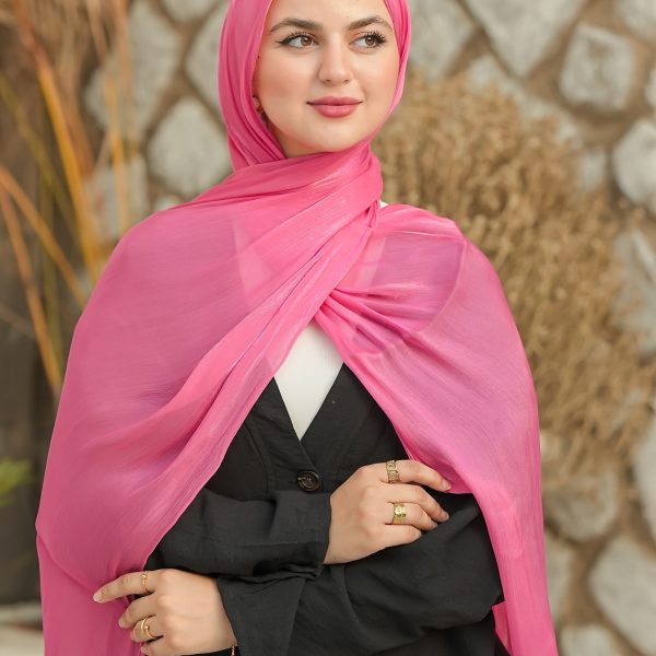 Fushia Organza Crinkle