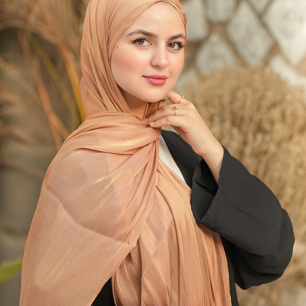 Caramel Organza Crinkle